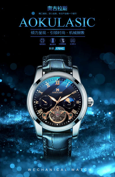Reloj Mecánico Automático para Hombre con Diseño Hueco Luminoso - Image 11