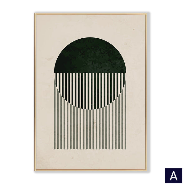 Cuadro Abstracto Moderno Vintage Negro - Lienzo Decorativo de Pared - Image 6