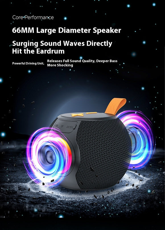 Parlante Bluetooth Portátil con Lámpara RGB y Modo TWS