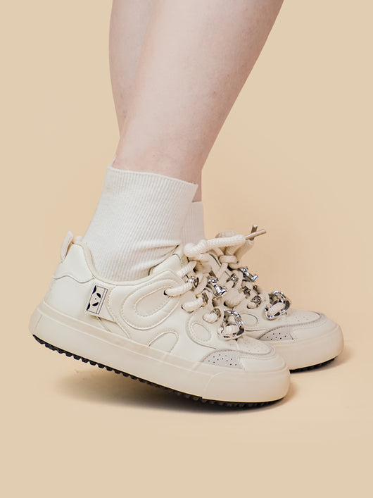 Tenis Blancos Casuales para Mujer - Diseño Minimalista - Image 3