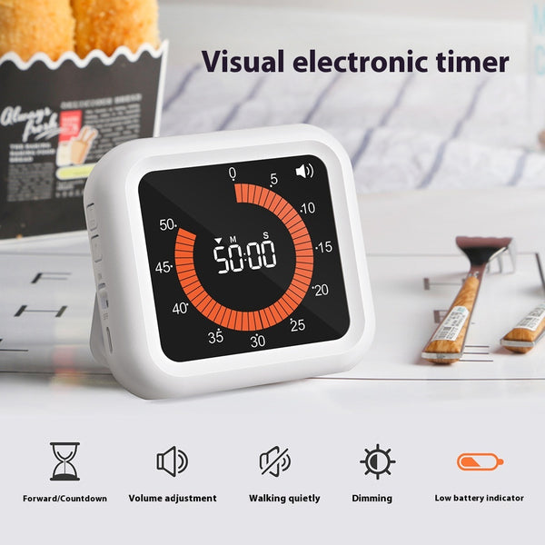 Reloj Despertador Silencioso con Control Visual de Tiempo