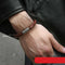 Pulsera de Cuero Trenzada Unisex - Marrón y Negro