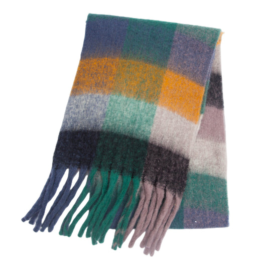 Bufanda Gruesa Cuadros Otoño Invierno - Diseño Multicolor Elegante - Image 11