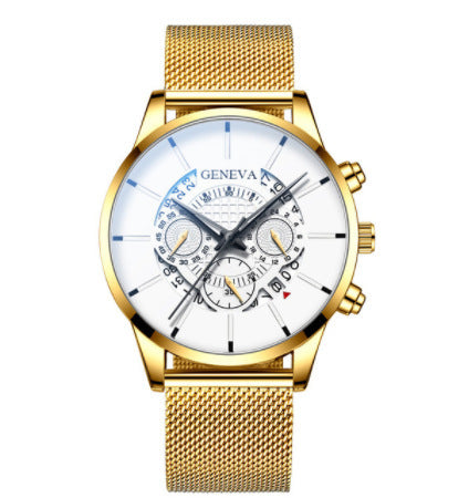 Reloj de Cuarzo para Hombre con Banda de Acero Inoxidable y Calendario - Image 21