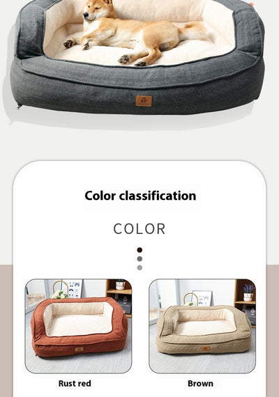 Cama Ortopédica para Perros Cuatro Estaciones con Funda Removible y Lavable - Image 17