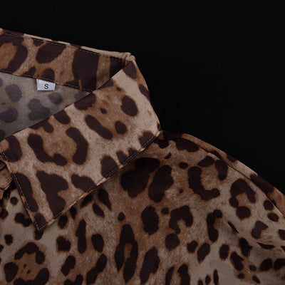 Conjunto Leopardo Transparente: Blusa Manga Larga y Shorts Sueltos - Image 21
