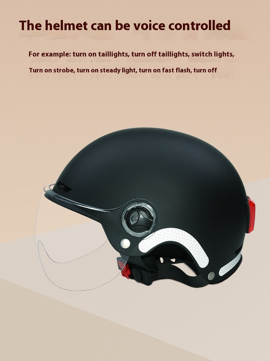 Casco Inteligente con Bluetooth, Control por Voz y Luz de Alerta - Image 7