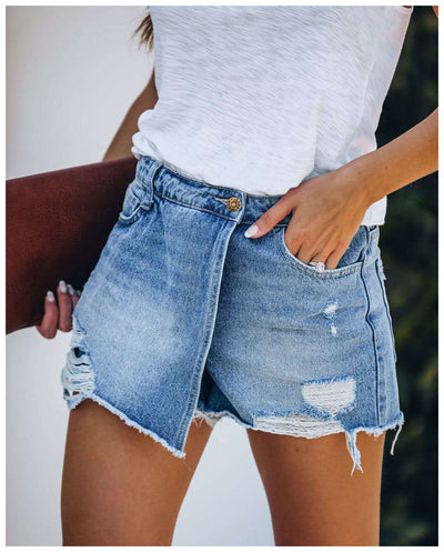 Shorts de Mezclilla Azul Claro - Image 12