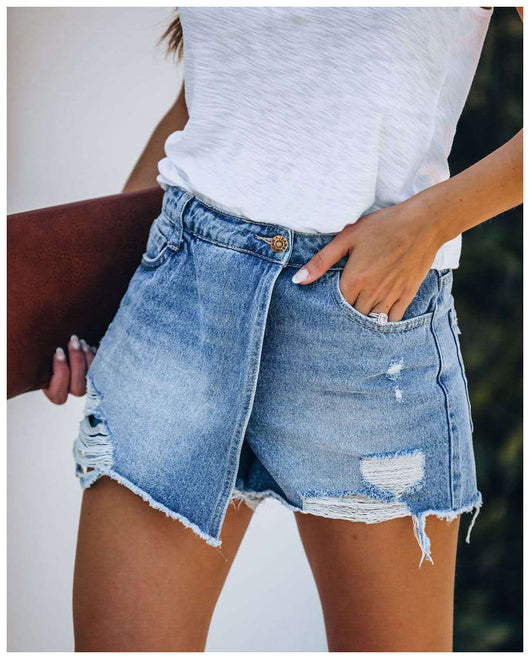 Shorts de Mezclilla Azul Claro - Image 12