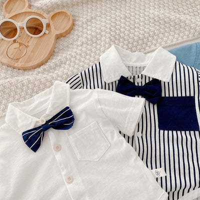 Mameluco Infantil Estilo Vaquero para Niño - Ropa Gentleman - Image 10