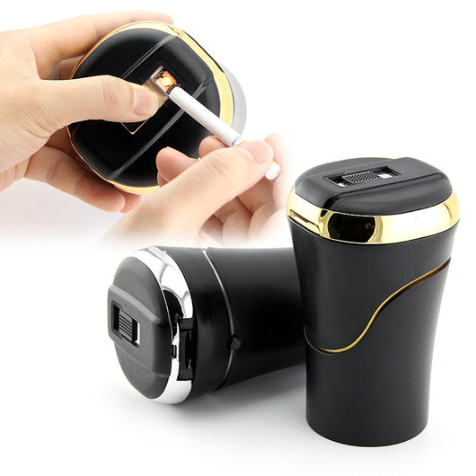 Cenicero Portátil USB Recargable sin Humo con Filtro LED y Tapa Hermética - Image 2