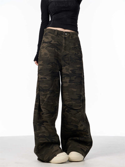 Pantalones Vaqueros Camuflaje Cintura Alta para Mujer - Comodidad y Estilo - Image 4
