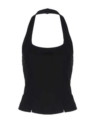 Top Halter Escotado sin Espalda Ajustado - Image 26