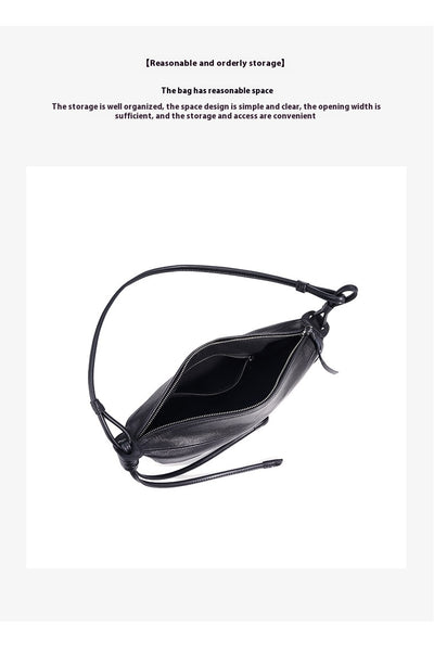 Bolso Bandolera Retro Media Luna en Cuero Oveja - Image 12