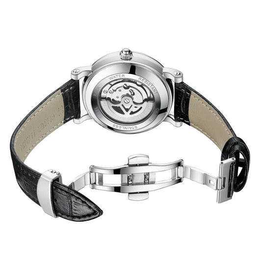 Reloj Mecánico Automático de Lujo con Esfera Hueca, Cristal Luminoso e Impermeable - Image 9