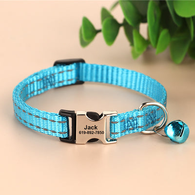 Collar Reflectante Antideslizante para Gatos con Grabado Personalizado - Image 8