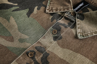 Camisa Hombre Camuflaje Vintage con Efecto Tinta Desgastada - Image 6