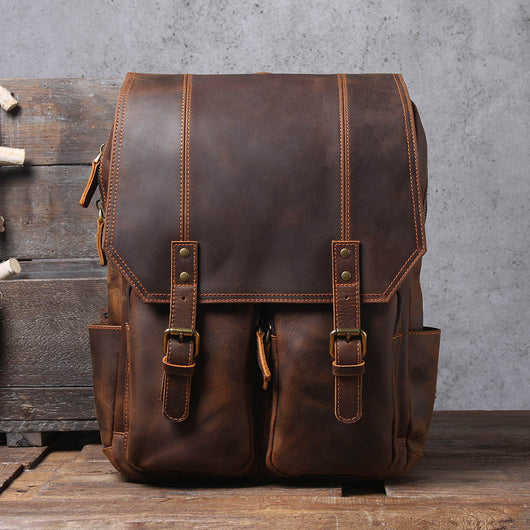 Mochila de Viaje en Cuero Genuino Premium para Hombre - Image 17