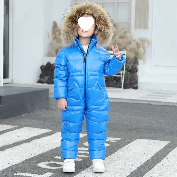 Overol Acolchado de Plumón para Niños Invierno