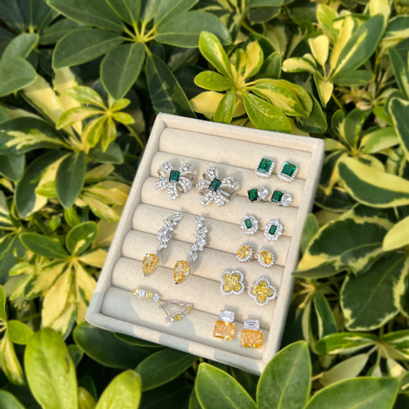 Aretes de Plata Esterlina 925 Diseño Lujo Minimalista con Moño