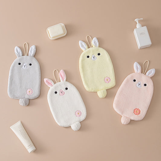 Toalla Absorbente de Lana Coral con Diseño Infantil