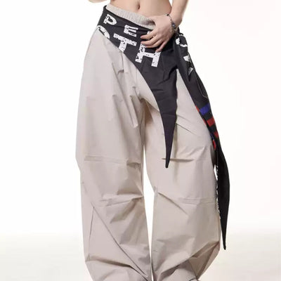 Pantalones Casuales Anchos con Pliegues y Bolsillos Funcionales - Image 3
