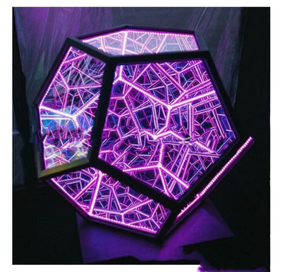 Lámpara Proyector Galaxia LED - Luz Nocturna Dodecaedro Infinito Multicolor - Image 2