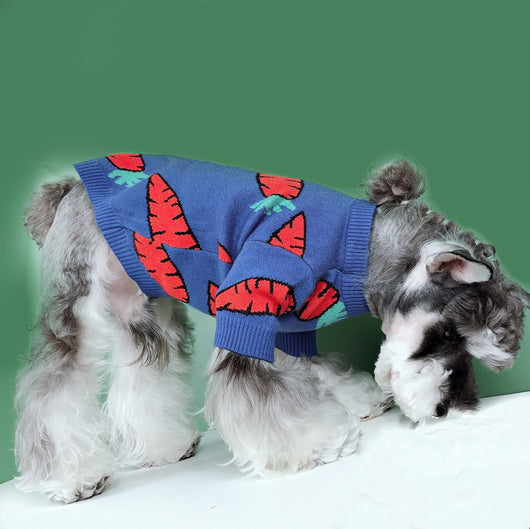 Suéter Térmico para Perros y Gatos con Diseño de Zanahoria - Abrigo Invierno Schnauzer - Image 8