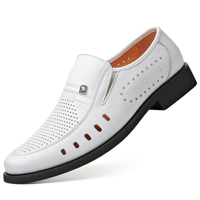 Sandalias de Cuero Respirable con Diseño Hueco - Zapatos Cómodos para Hombre - Image 5