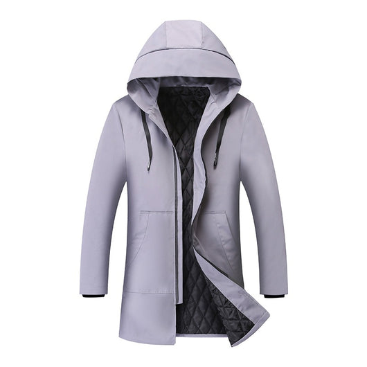 Chamarra Casual Acolchada con Capucha para Hombre - Image 11