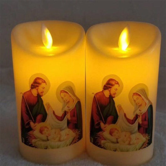 Vela Electrónica Decorativa con Iconos Intercambiables - Image 16