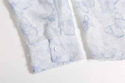 Camisa Manga Larga Mariposa para Hombre - Image 8