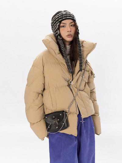 Chaqueta de Panadero con Detalles Metálicos Asimétricos - Image 3