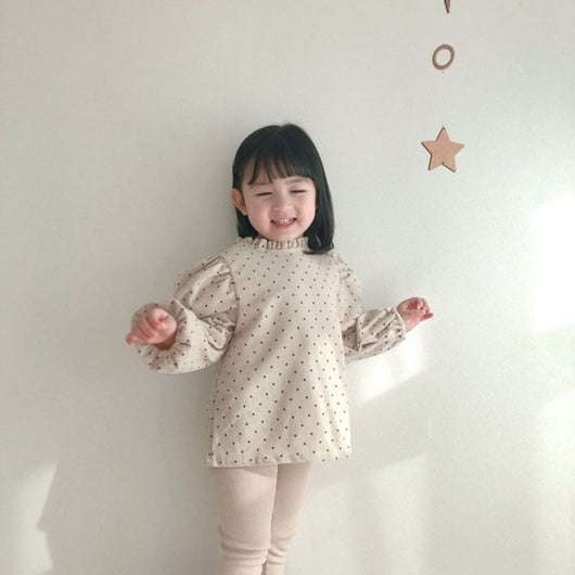 Camisa de Bebé Niña con Cuello de Encaje Plisado en Algodón - Image 8