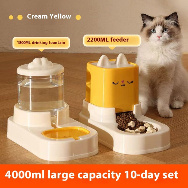Comedero Automático con Dispensador de Agua para Gatos