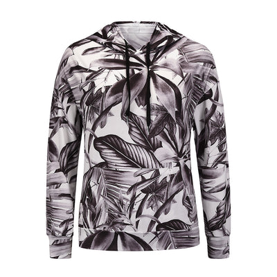 Playera Floral con Capucha y Manga Larga para Mujer - Image 6