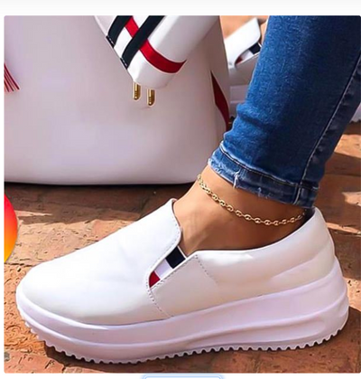Zapato Casual Mujer Punta Redonda Tacón Plano Viscosa Liso - Image 10