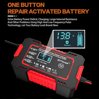 Cargador de Batería de Auto 12V - Recarga Rápida para Baterías de Plomo - Image 6