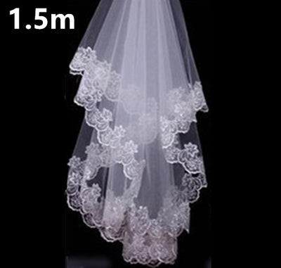 Velo de Novia Blanco de Encaje 3 Metros - Accesorios Nupciales Premium - Image 7