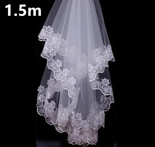 Velo de Novia Blanco de Encaje 3 Metros - Accesorios Nupciales Premium - Image 7