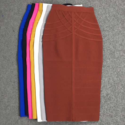Falda Bandage Cintura Alta Rayas con Diseño Ajustado - Image 24