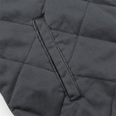 Chaqueta Acolchada de Algodón con Cuello Redondo y Diamantes Clásicos - Image 11
