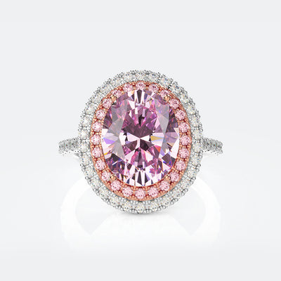 Anillo Oval Paloma de Diamante Carbono Alto para Mujer - Image 9