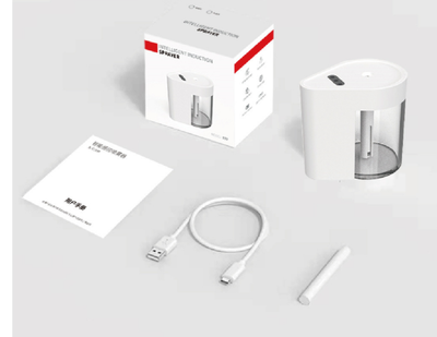 White USB portable humidifier and alcohol sprayer with a clear water tank on a white background. - Image 5