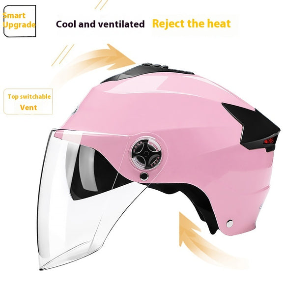 Casco Inteligente Eléctrico Unisex con Batería - Protección Todo Clima