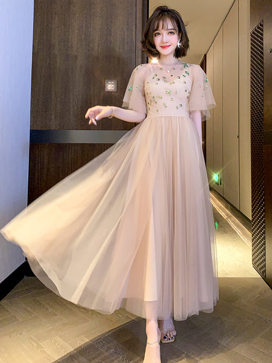 Vestido Swing con Mangas de Tul Acampanadas - Image 7