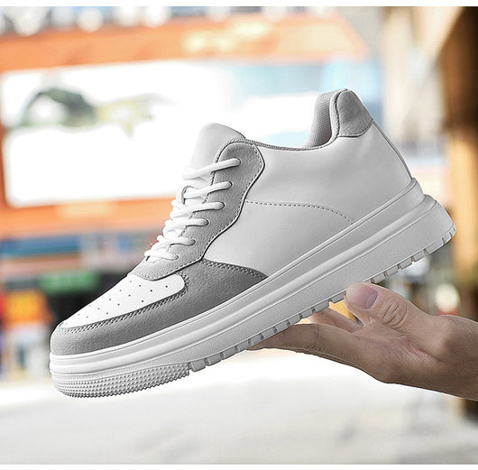 Tenis Blancos Bajos Estilo Coreano para Hombre - Image 11