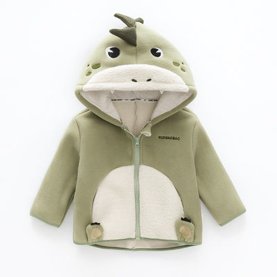 Chaqueta Infantil Cálida con Capucha y Diseño Divertido - Image 3