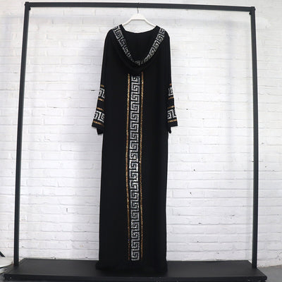 Vestido Swing Estilo Musulmán con Diseño Africano Tradicional - Image 5