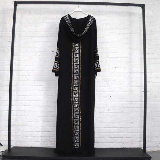 Vestido Swing Estilo Musulmán con Diseño Africano Tradicional - Image 5